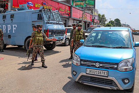 Search ops after army sentry opened fire